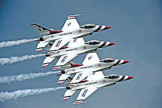 USAF Thunderbirds inflatable bouncy airshow rentals