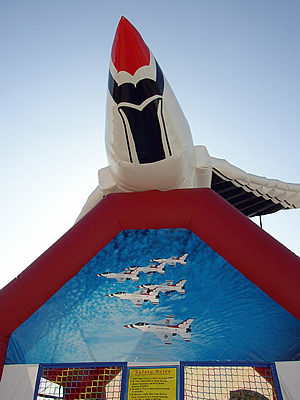 USAF Thunderbirds inflatable bouncy airshow rentals